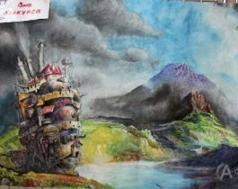 Аниме фестиваль GAKKO 3 в Белгороде: работа Дмитрия Коржова «Ходячий замок Хаула»